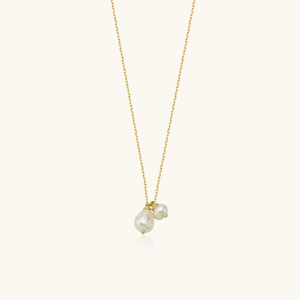 Tiny Freshwater Natural Pearl Bridesmaid Necklace Dabas Minimalist