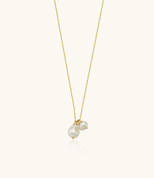 Tiny Freshwater Natural Pearl Bridesmaid Necklace Dabas Minimalist