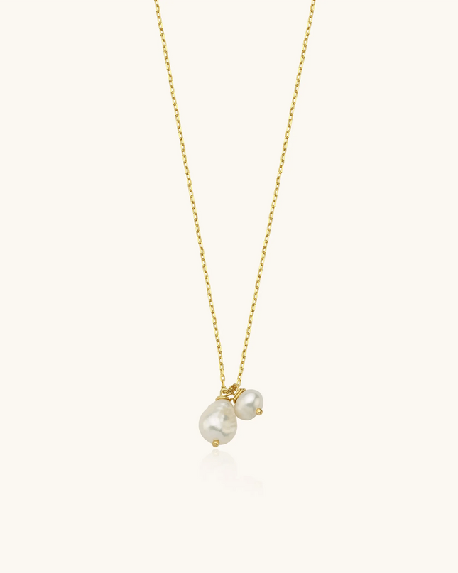 Tiny Freshwater Natural Pearl Bridesmaid Necklace Dabas Minimalist