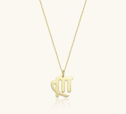 Zodiac Necklace – 18K Gold-Plated Sterling Silver - Dabas Minimalist