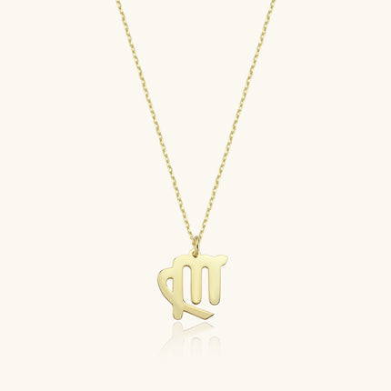 Zodiac Necklace – 18K Gold-Plated Sterling Silver - Dabas Minimalist