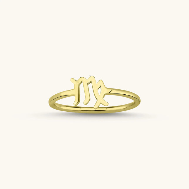 Tiny Zodiac Ring – 18K Gold-Plated Sterling Silver - Dabas Minimalist