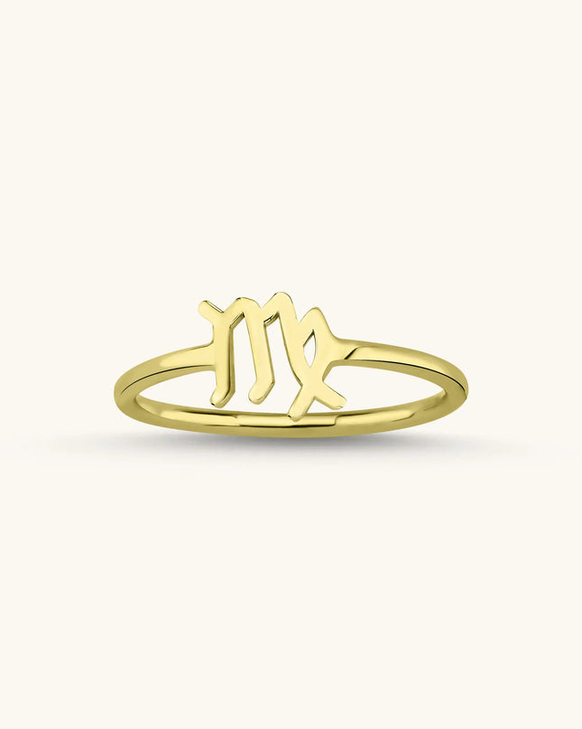 Tiny Zodiac Ring – 18K Gold-Plated Sterling Silver - Dabas Minimalist