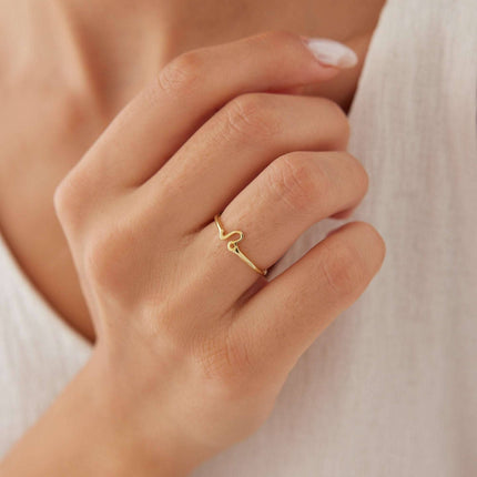 Tiny Personalized Zodiac Ring Dabas Minimalist