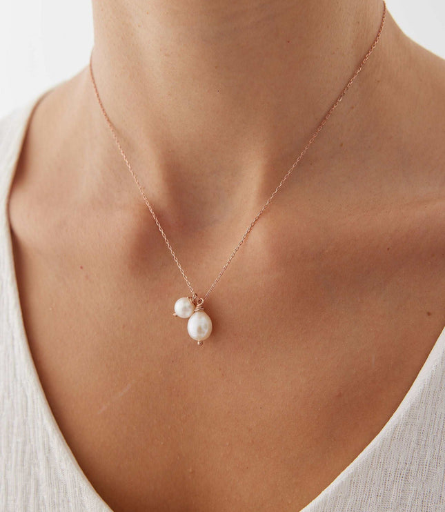 Tiny Pearl Necklace, Pearl Sterling Silver Necklace, Silver Pearl Necklace, Bridesmaid Gift, Everyday Jewelry, Simple Necklace, Gift for Her