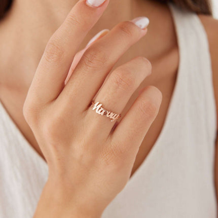 Custom Name Ring | Personalized Sterling Silver Ring