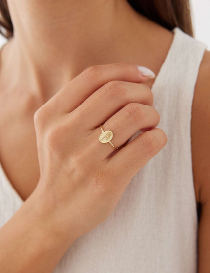 Dainty Birth Flower Ring | Floral Jewelry | Personalized Gift