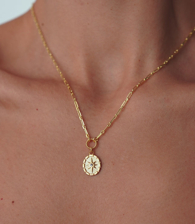 Double Venus Symbol Necklace - 18K Gold-Plated Sterling Silver