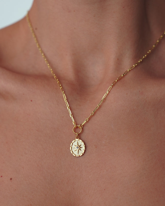 Double Venus Symbol Necklace - 18K Gold-Plated Sterling Silver